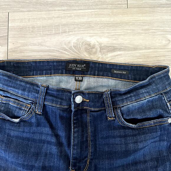 Judy Blue Jeans Skinny Fit Jeans Dark Wash Women's Size 11/30 - Picture 10 of 13